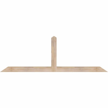 Ekena Millwork Portland Smooth Timber Gable Bracket, Douglas Fir, 72"W x 24"H x 3 1/2"D x 3 1/2"F, 8/12 Pitch GBW072X24X0404POR00SDF